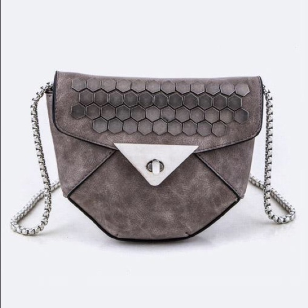 Boutique Metal Downtown Lights Crossbody Purse